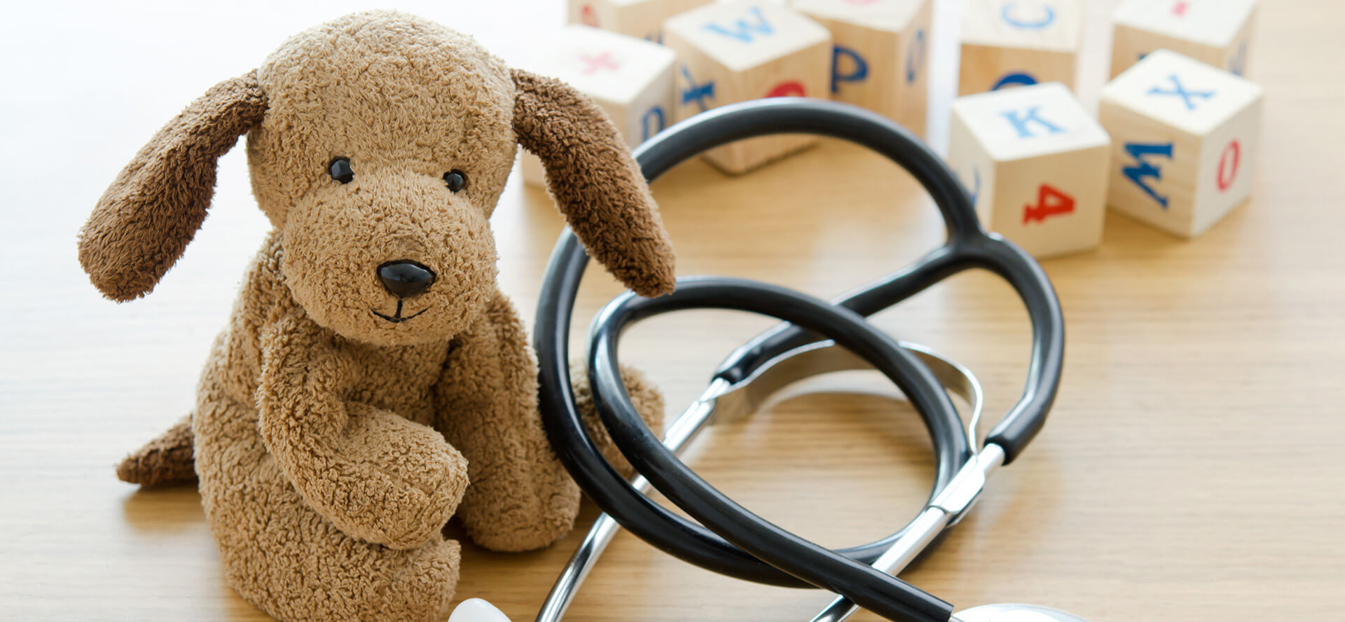 Toys And Stethoscope On A Desk